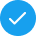 Icon checkmark blue
